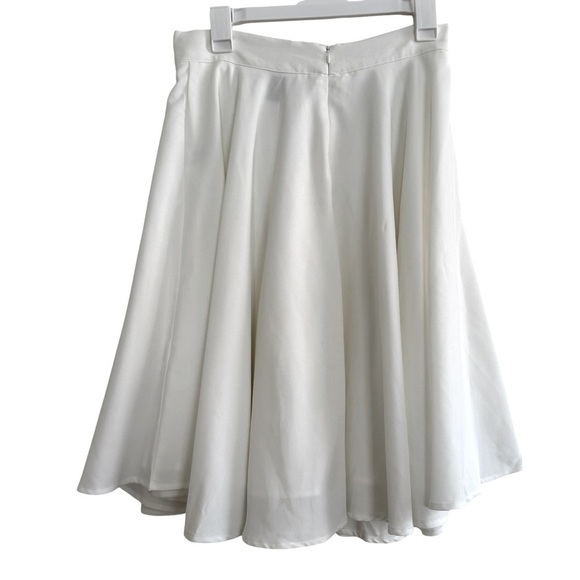 SHEIN White Circle Full Skirt Lined size M - Picture 4 of 8